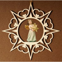 Srdcová hviezda s anjelom a hviezdou