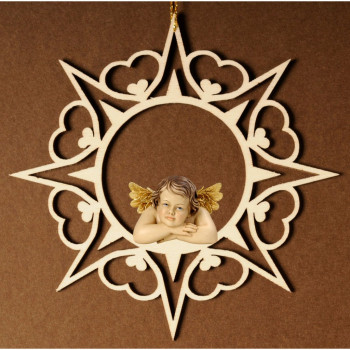 Srdcová hviezda s anjelom Raffaelom