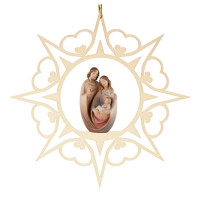 Srdcová hviezda so Svätou rodinou