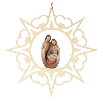 Srdcová hviezda so Svätou rodinou