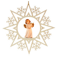 Crystal star with angel dove