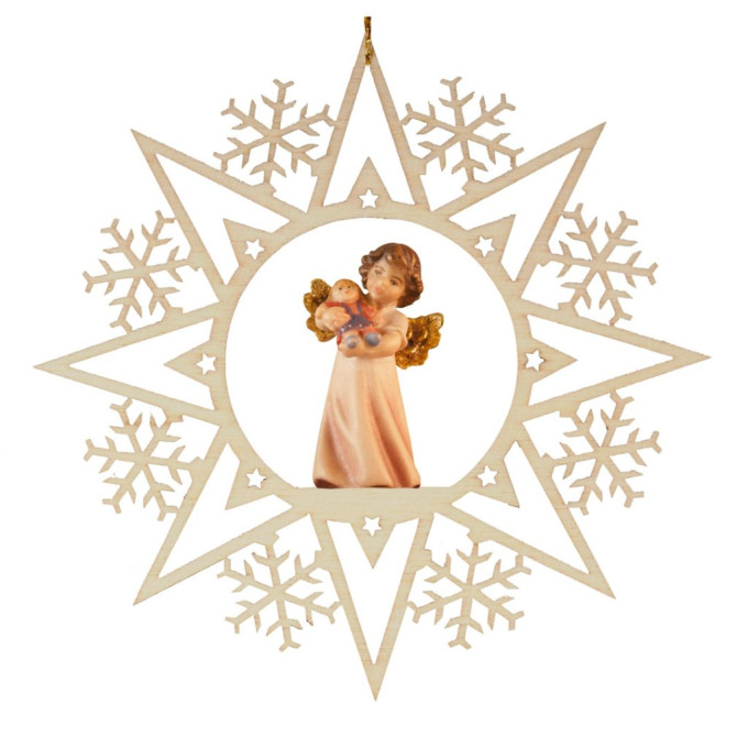 Crystal star with angel doll