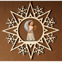 Crystal star with angel moon