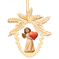 Pine cone with angel heart