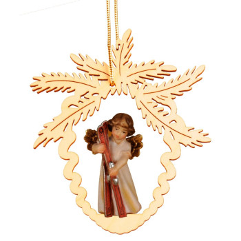 Šiška s anjelom a lyžami