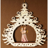 Christmas Tree with angel and candle