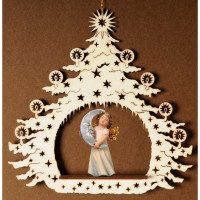 Vianočný stromček s anjelom a mesiacom