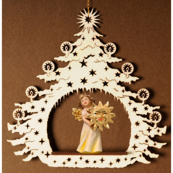 Vianočný stromček s anjelom a slnkom