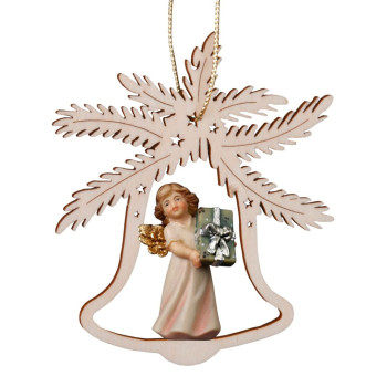 Zvonček s anjelom a darčekom