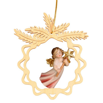 Okrúhla hviezda s lietajúcim anjelom