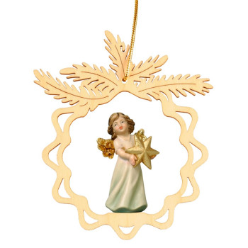 Okrúhla hviezda s anjelom a hviezdou