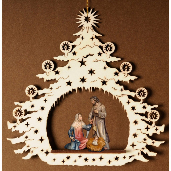 Christmas Tree with Holy Family Tyrolean