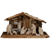 Betlehem Rasciesa s domcom a 10 figúrkami