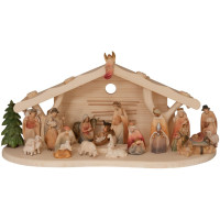 Nativity Set `Morning Star` with stable and 20 figurines