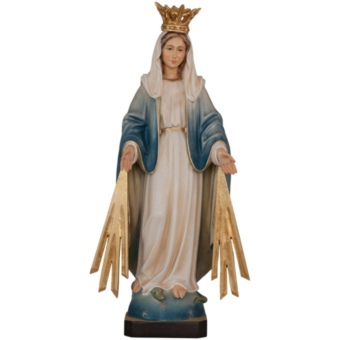 Nepoškvrnená Panna Mária s korunkou a lúčmi