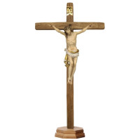 Dolomites Crucifix on Pedestal