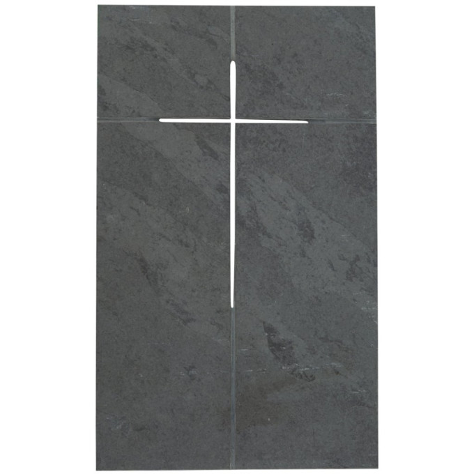 Cross in dark stone