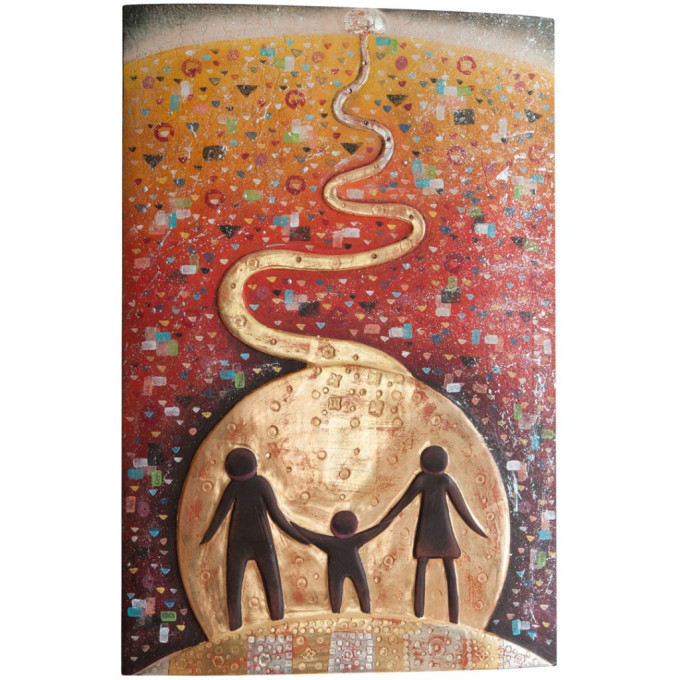 Painting - Family (red)