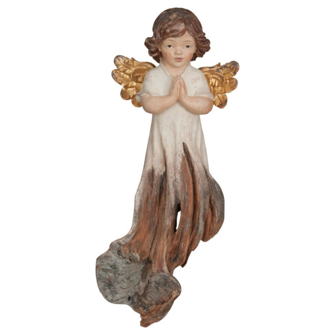 Mary Angel praying root sculpture