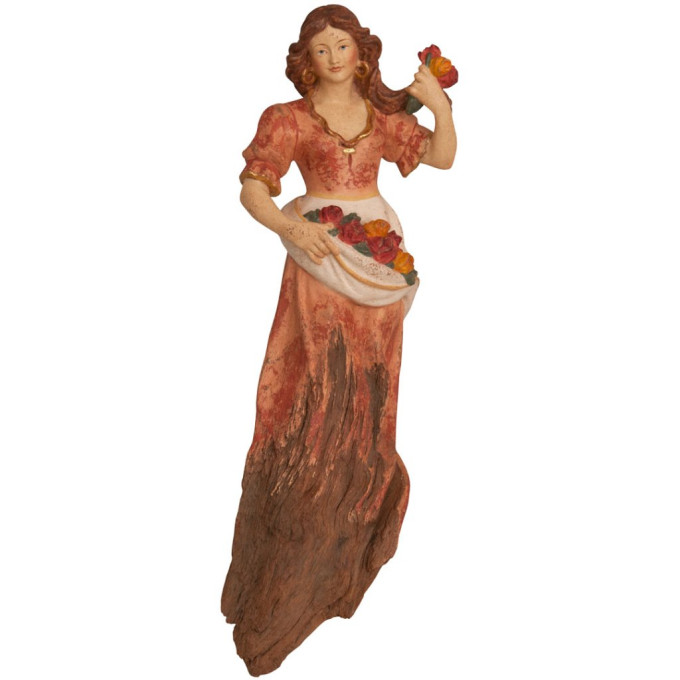 Ženy s ružami koreňová socha