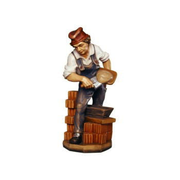 Murár drevená soška