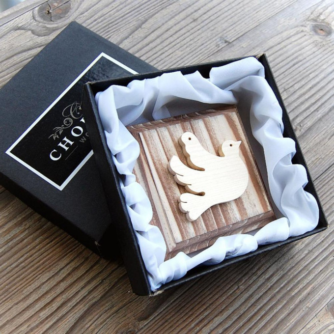 Small Wooden Dove Picture
