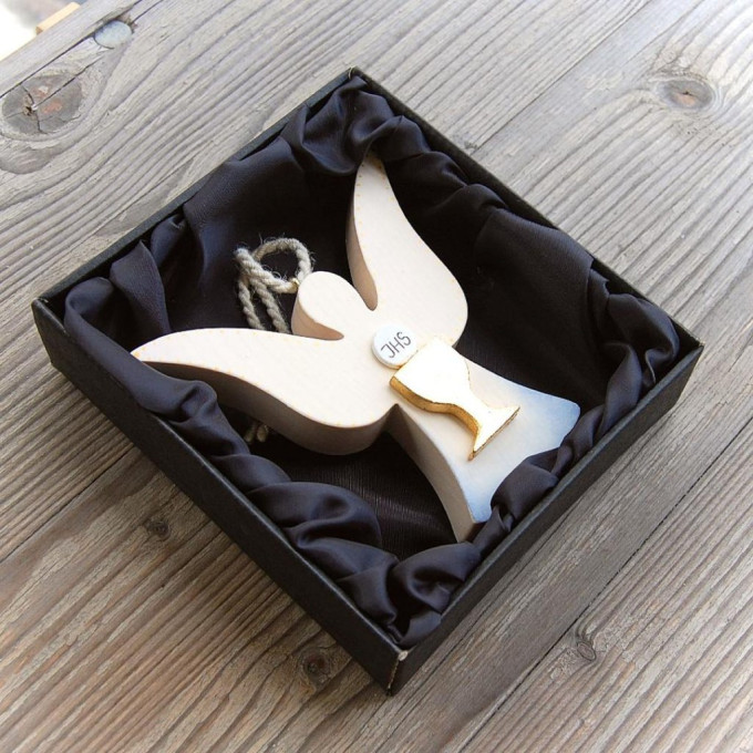 Wooden Angel Communion Gift