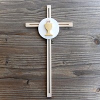 Holy Communion Wooden Wall Cross