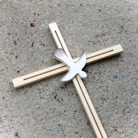 Confirmation Wall Cross with Dove