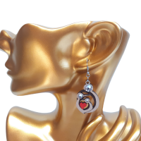 Drevené náušnice Rodina