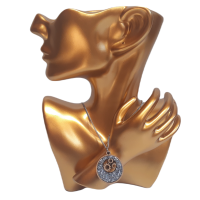 Drevený Krištáľový náhrdelník