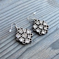 Drevené náušnice Kruhy