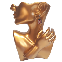 Drevené náušnice Lienka