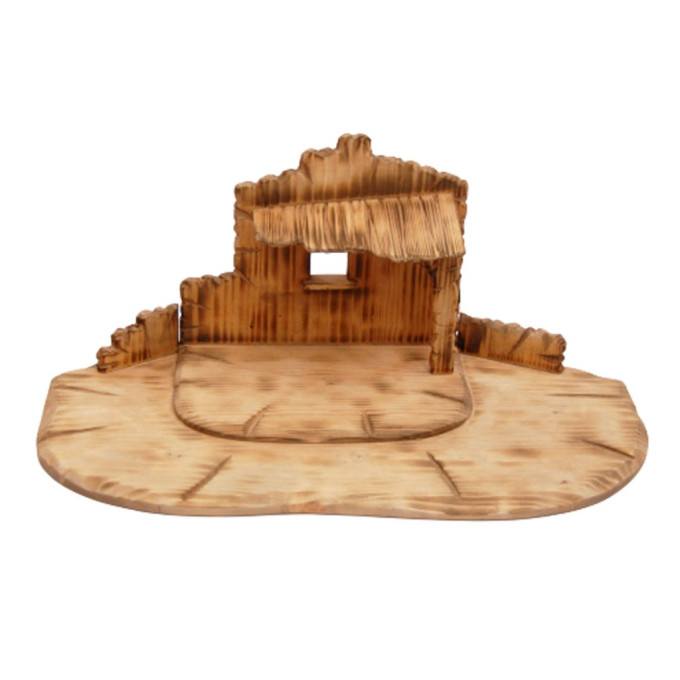 Wooden Stable for Nativity Scene Set