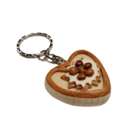 Wooden Heart Keyrings