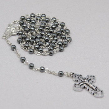 Ruženec s okrúhlymi korálkami