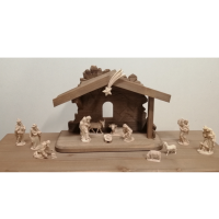 Traditional Nativity Scene with Comet Natur