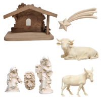 Traditional Nativity Scene with Comet Natur