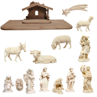 Traditional Nativity Scene with Comet Natur