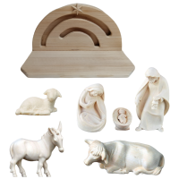 Modern Nativity Scene with Star