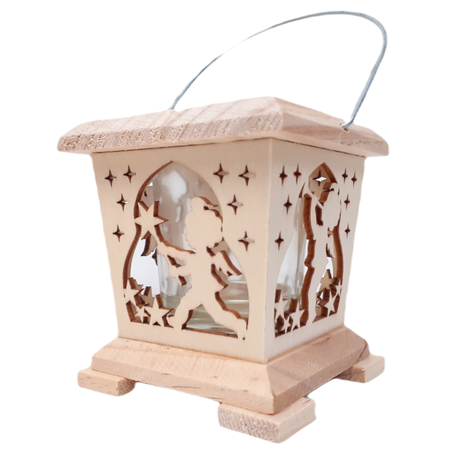 Lantern angel with trumpet