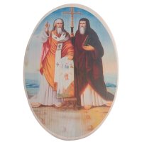 Cyril and Methodius wooden picture