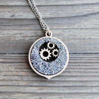 Darčeková sada krištáľových náušníc a náhrdelníka