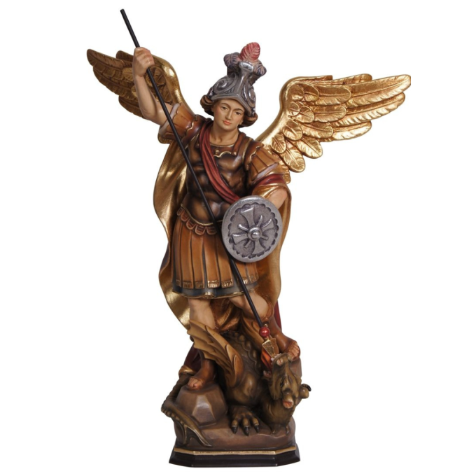 Saint Michael Wooden Statue Archangel