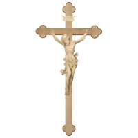 Wooden light baroque cross with Corpus Leonardo