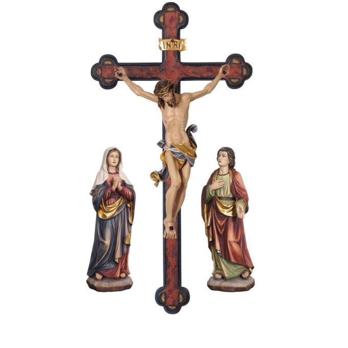 Baroque Crucifixion cross with Corpus Leonardo