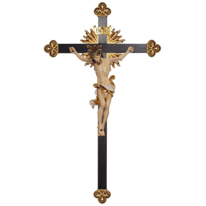 Baroque cross with shine - Corpus Leonardo with halo
