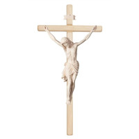 Wooden light cross with Corpus Siena