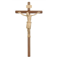Wooden straight cross with Corpus S.Damiano