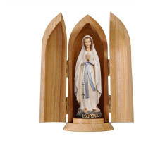 Our Lady of Lourdes modern style in niche